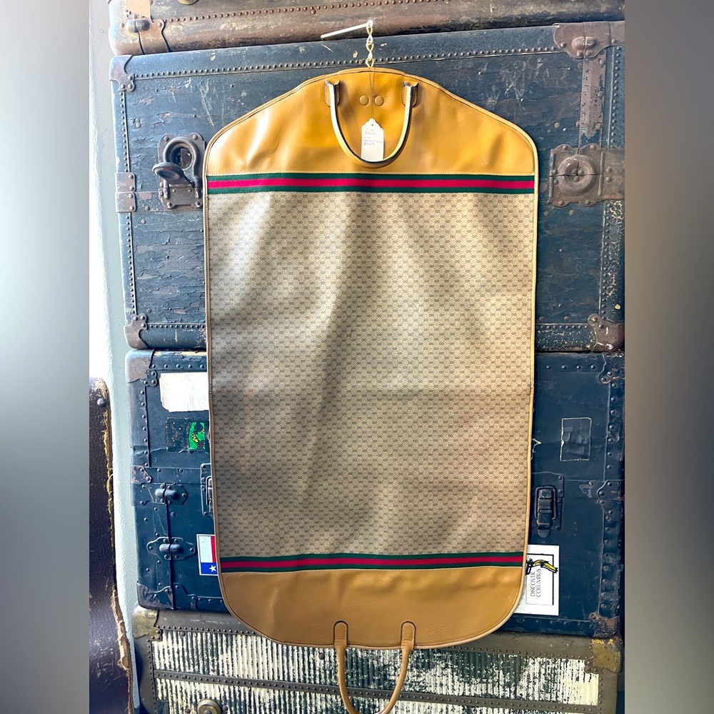 Vintage GUCCI Micro GG Canvas Web Sherry Line
